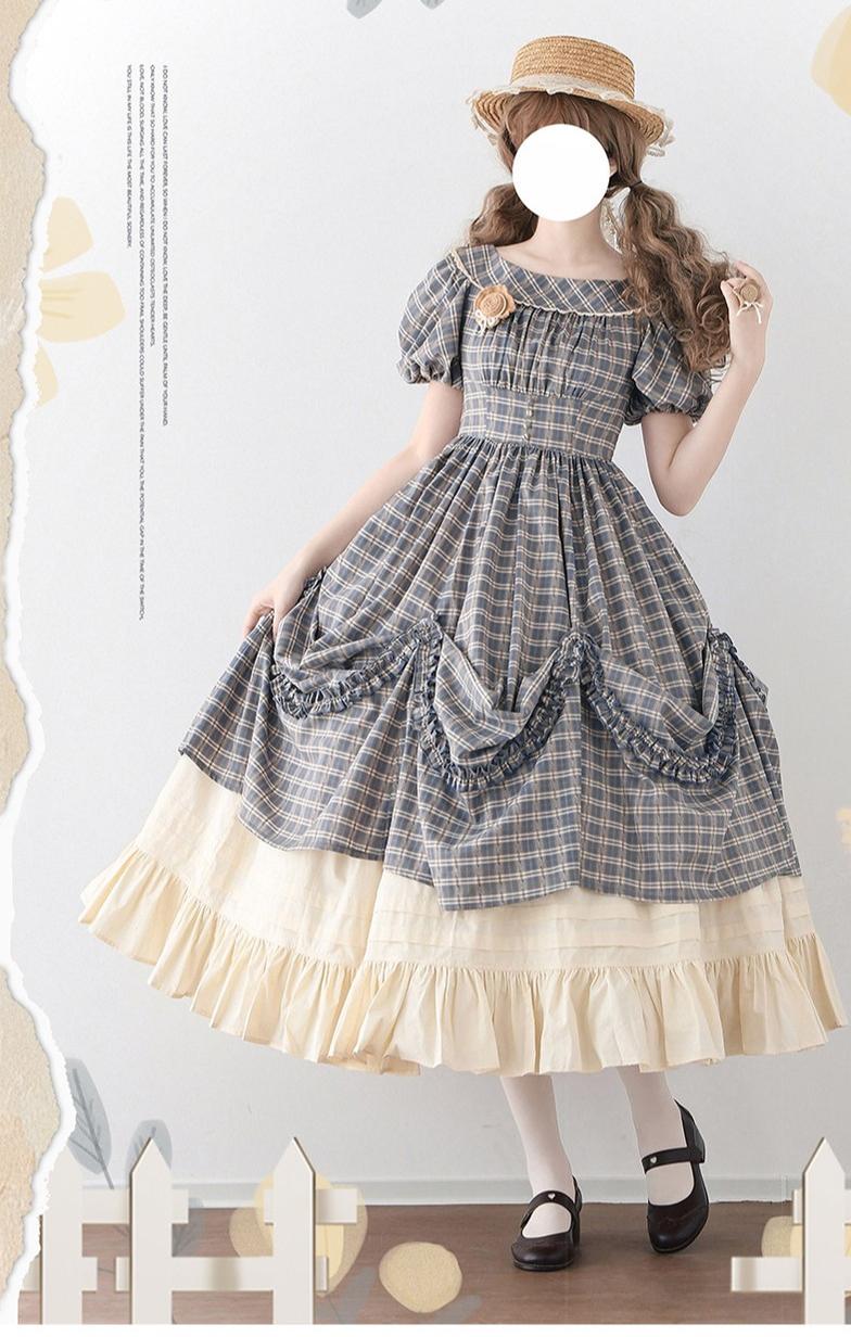 Classic Lolita Cotton Underskirt, Ruffles Hem
