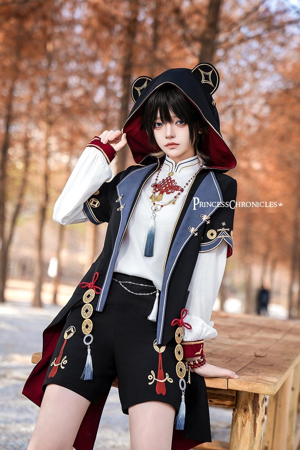 Princess Chronicles~Fortune and Treasure~Chinese Style Ouji Lolita Shorts Set with Cash Coins Details 42294:738014