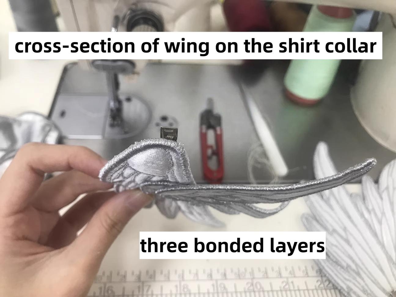 LustrE - Metallic Angel - Silver-white Punk Lolita JSK, Wing and Rhinestone Details 44276:801979