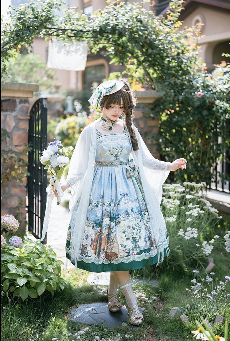 Secret of Silki Lady - Classic Lolita Floral Printed JSK Dress 45693:858851