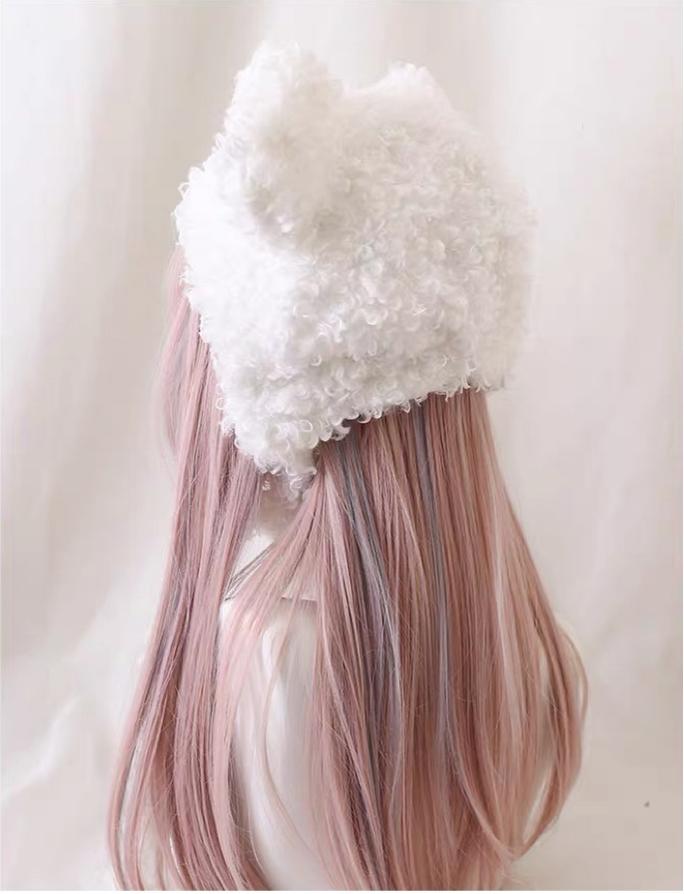 Xiaogui - Cute Lolita Teddy Bear Ears Hat Kawaii Winter Hat