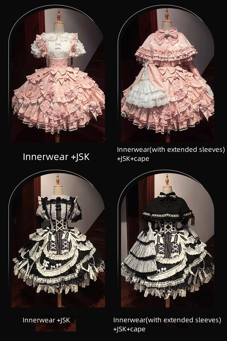 Lost Aqua - Vintage Lolita Dress Set, Cotton Shirt 35786:503878