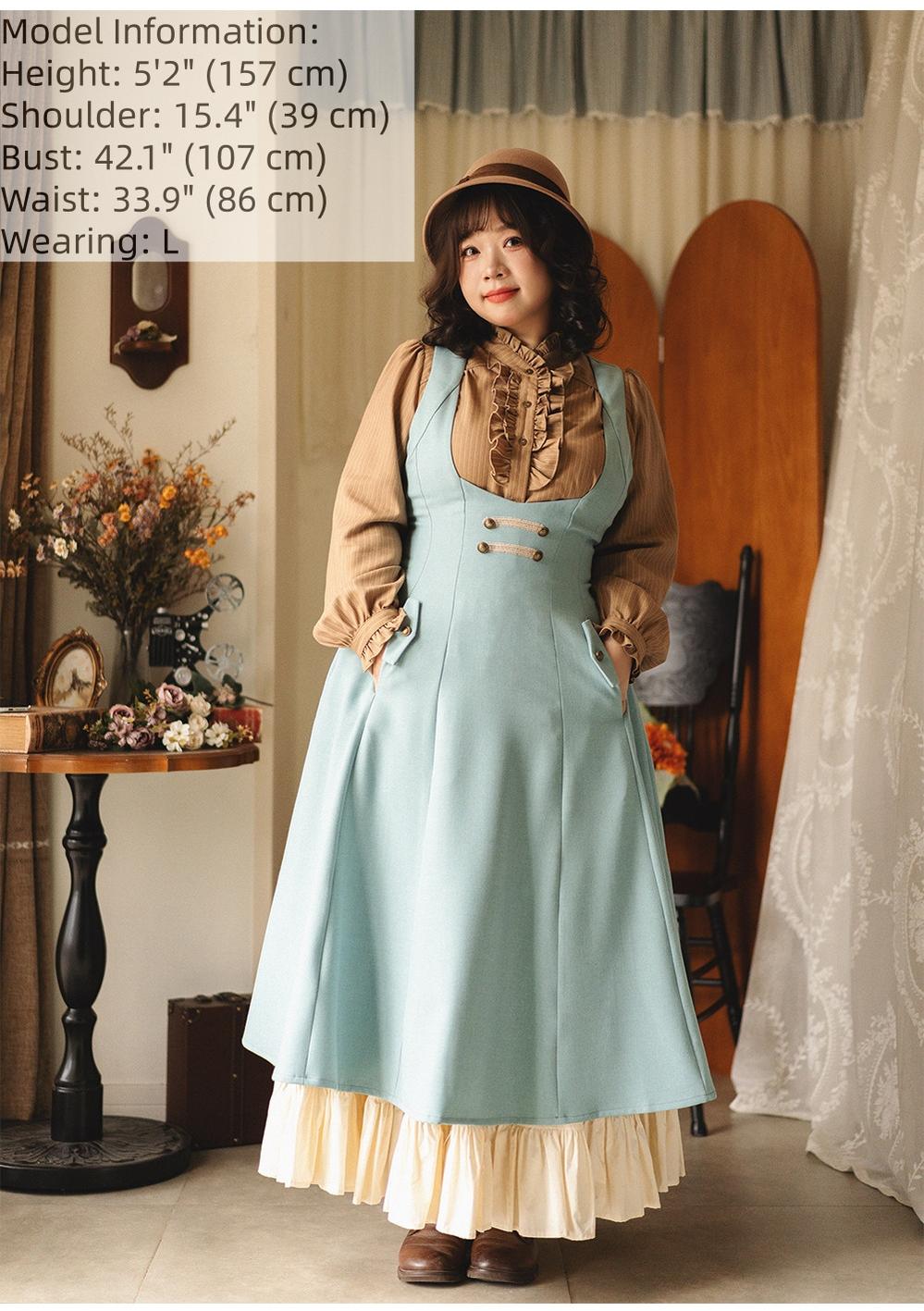 Classic Lolita Cotton Underskirt, Ruffles Hem