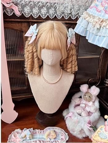 Sweet Cat Fruit Candy - Sweet Lolita Dessert Printed JSK Dress, Bows & Ruffles A Pair of Hairpins Only S