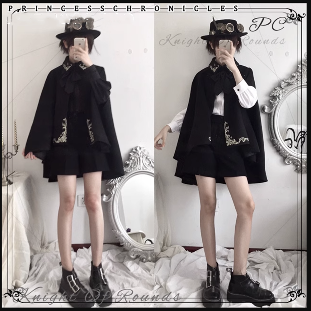 Princess Chronicles - Medieval Ouji Lolita Embroidered Cape 4400:308124