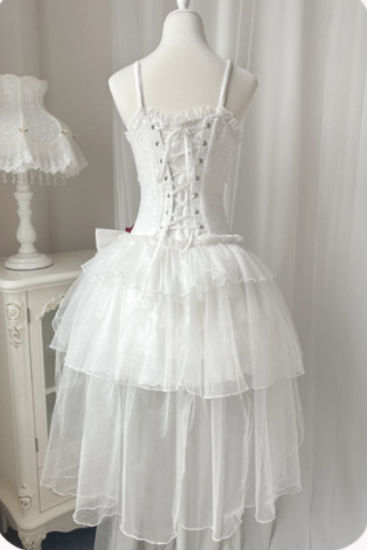 Letters from Unknown Star~Little Rose~Summer Casual Lolita Fashion Dress Sexy JSK 11514:133174