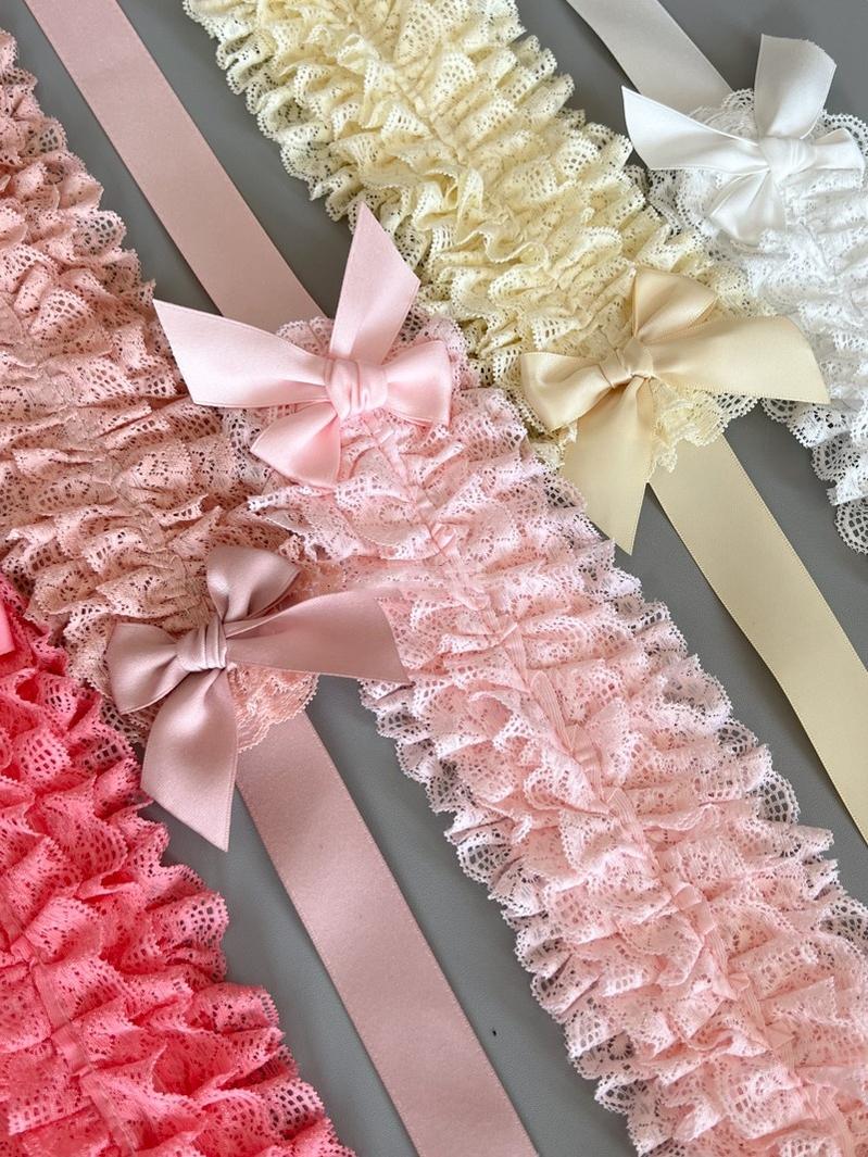 MAID~Customized Elegant Lolita Bow Lace KC Headdress 32564:390696
