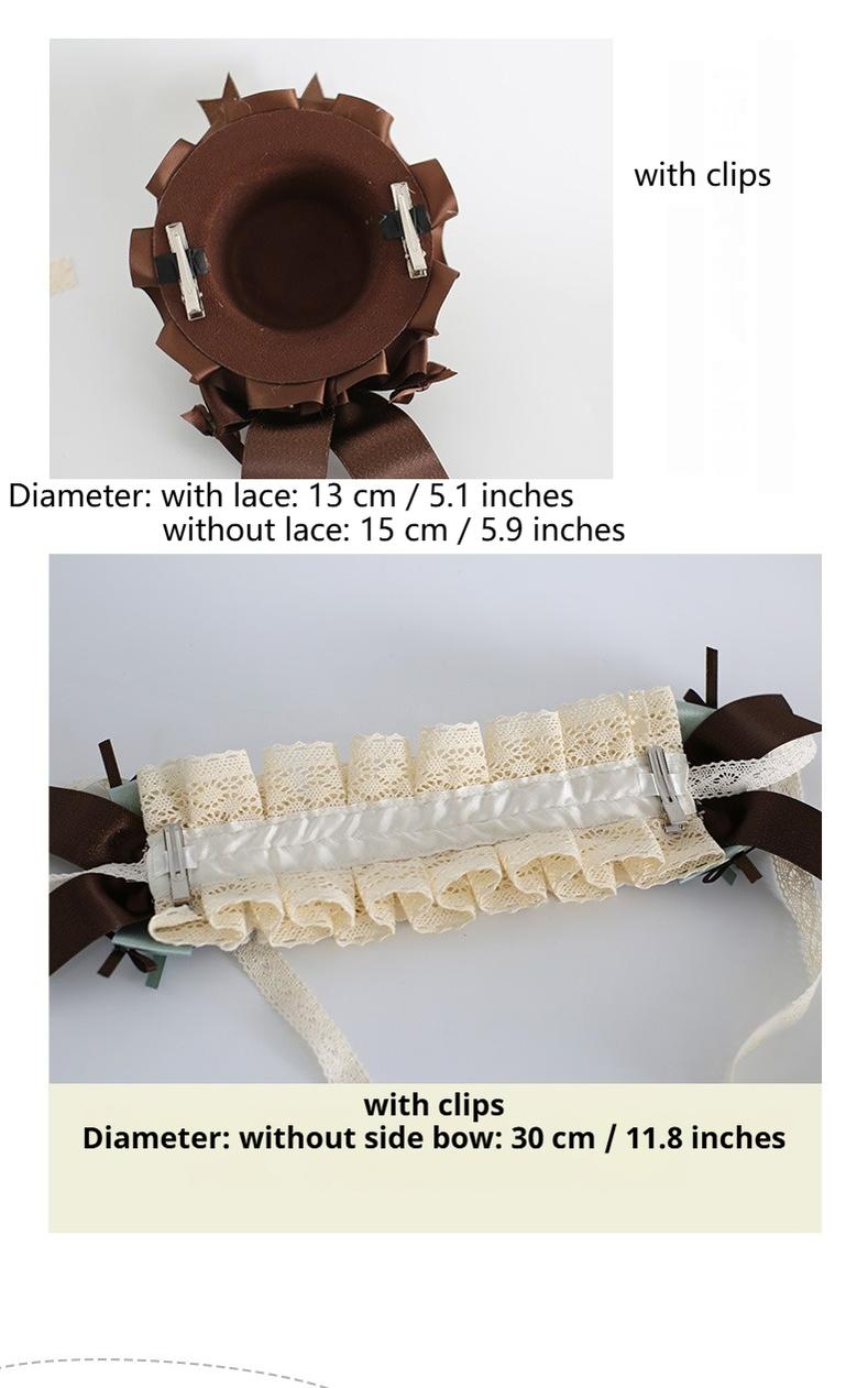 Xiaogui - Sweet Lolita Headband and Top Hat with Candy Details
