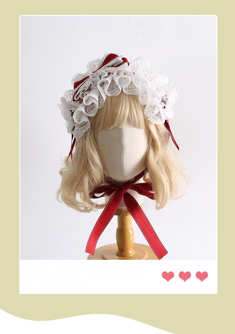Xiaogui - Christmas Lolita Headband BNT and Top Hat Red Headband Only