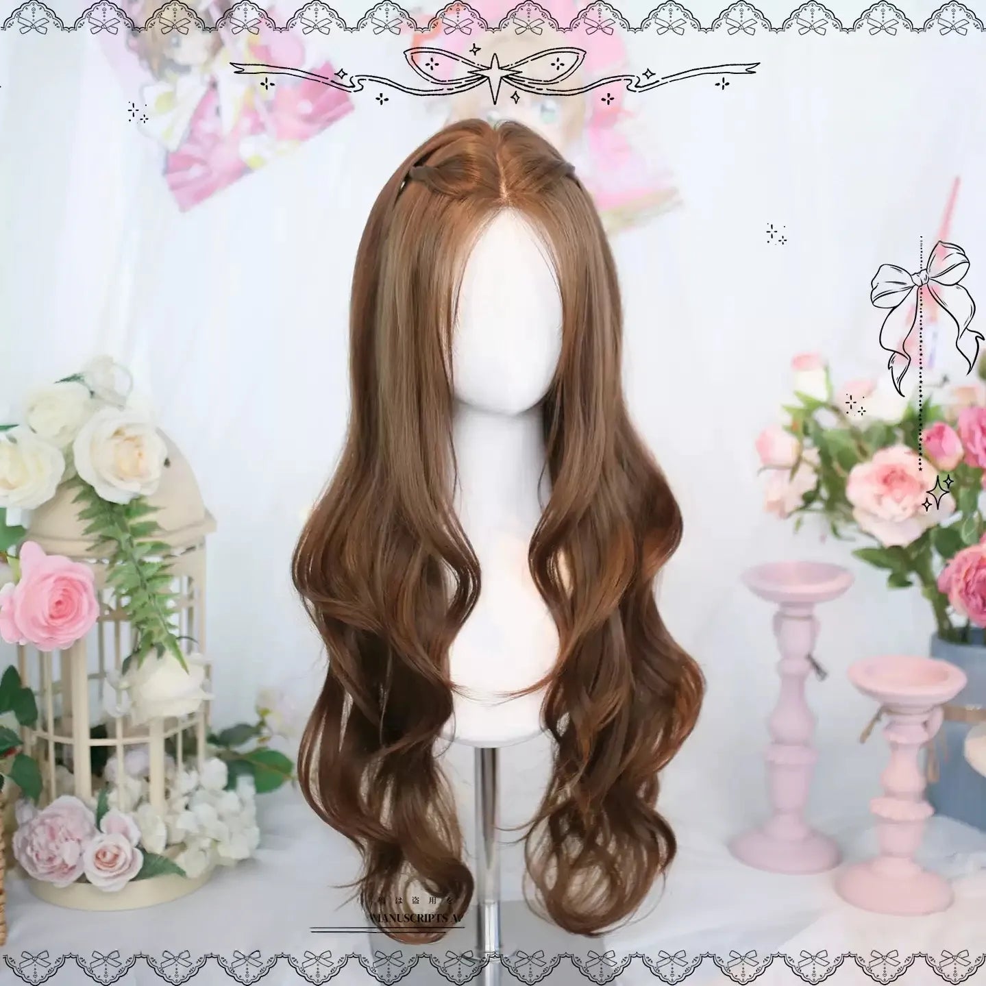 Warm Brown Daily Lolita Long Curly Wig 45888:866553