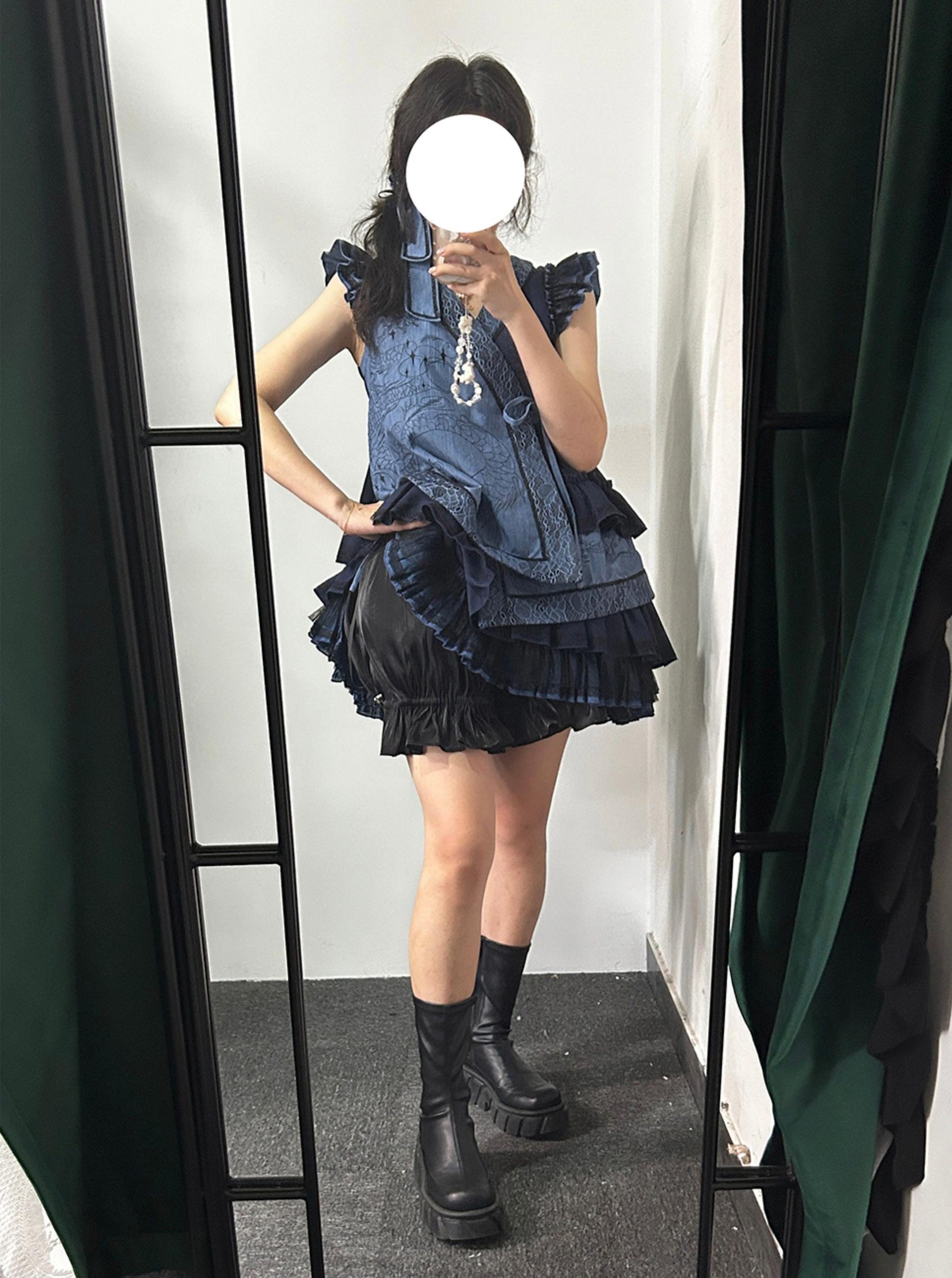 Adjustable Dual-use Lolita Bloomers and Petticoat