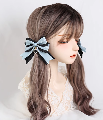 Xiaogui - Sweet Lolita Ribbon Bow Hair Clips