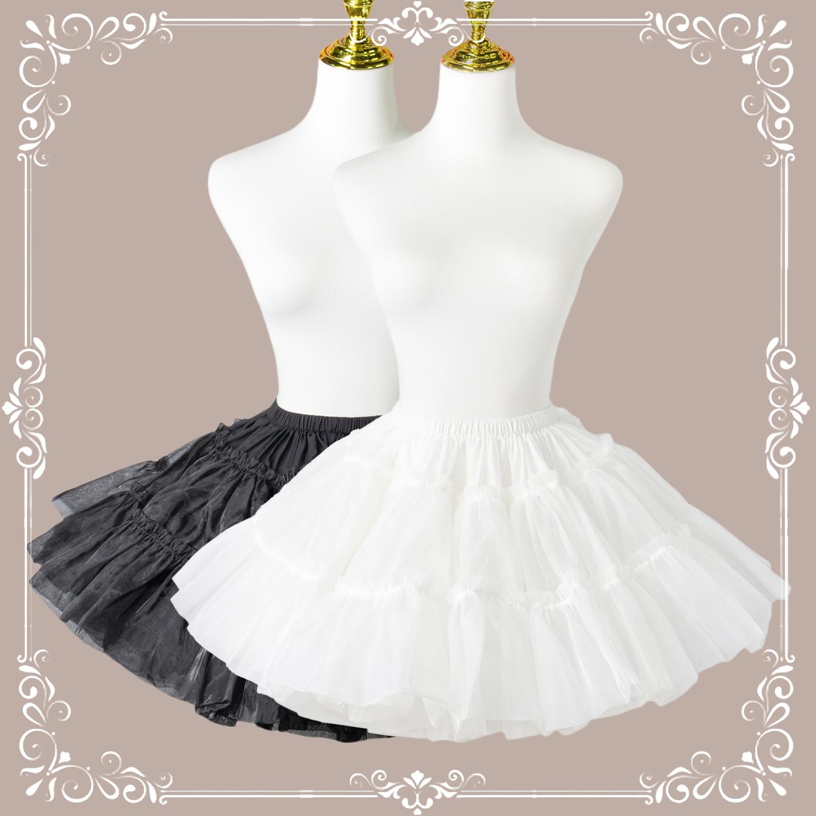 Aurora&Ariel - Short A Line Petticoat Collection | 13.8" (35 cm) Length, Mini to Extreme Puffy