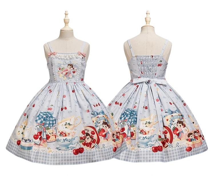 Summer Fairy~IP Collab Kawaii Lolita JSK Shirt Candy Box Hat 38662:598820