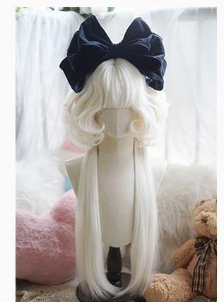 Imperial Tea - Elegent Lolita Wig Jellyfish Curly Wigs Milk White