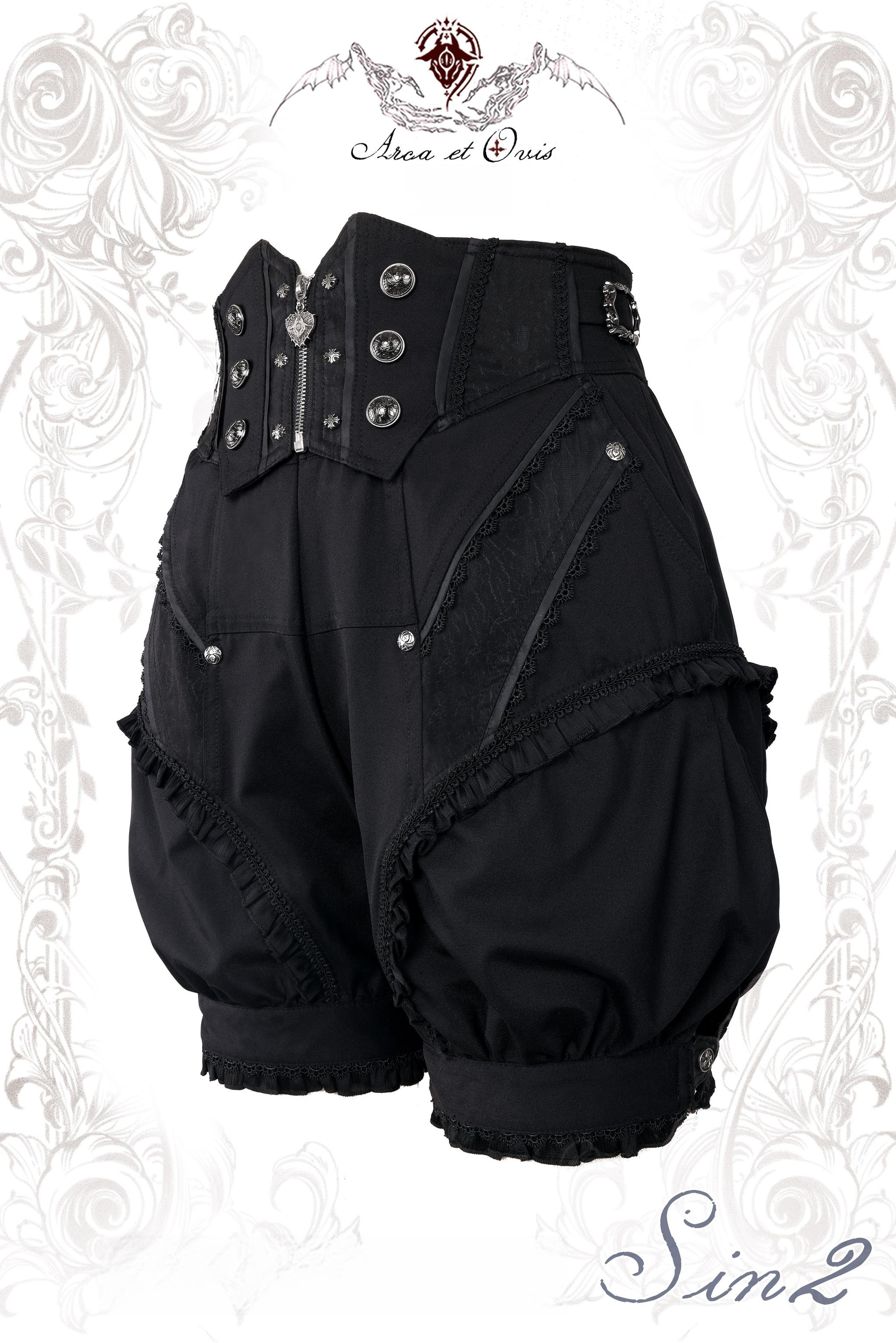 Arca et Ovis - Sin2 - Ouji Lolita Summer Shorts with Pockets/Side Trailing (2XL 3XL F L M S XL XS) 43083:765097