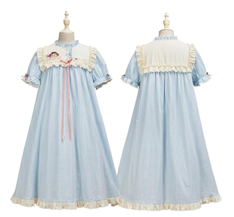 Summer Fairy~IP Collab Kawaii Lolita Dresses OP Home Wear Salopette Cardigan SK 38660:598176
