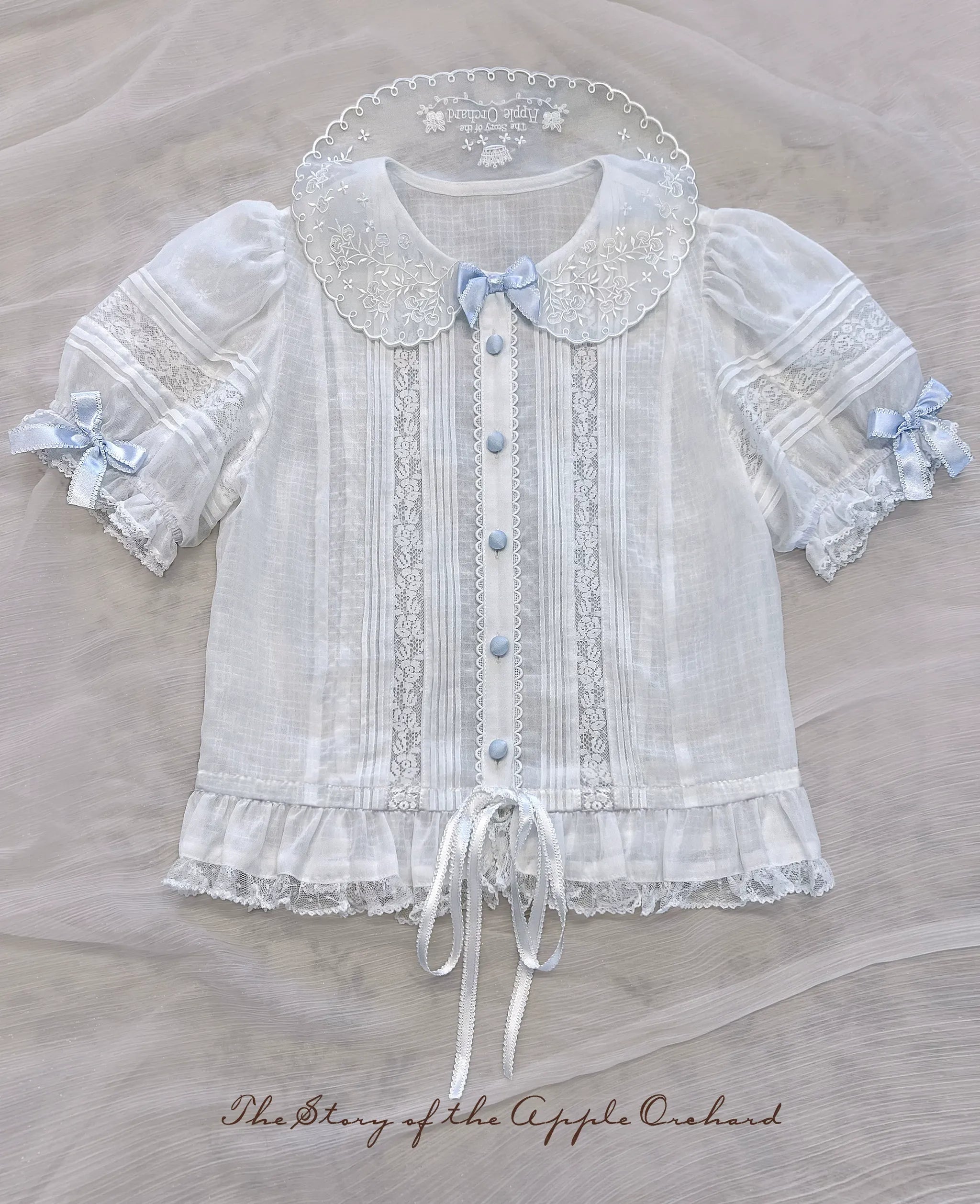 Puppet Show - Doll-like Lolita Embroidered Collar JSK, Puppet Show Print (2XL L M S XL) 45823:864723
