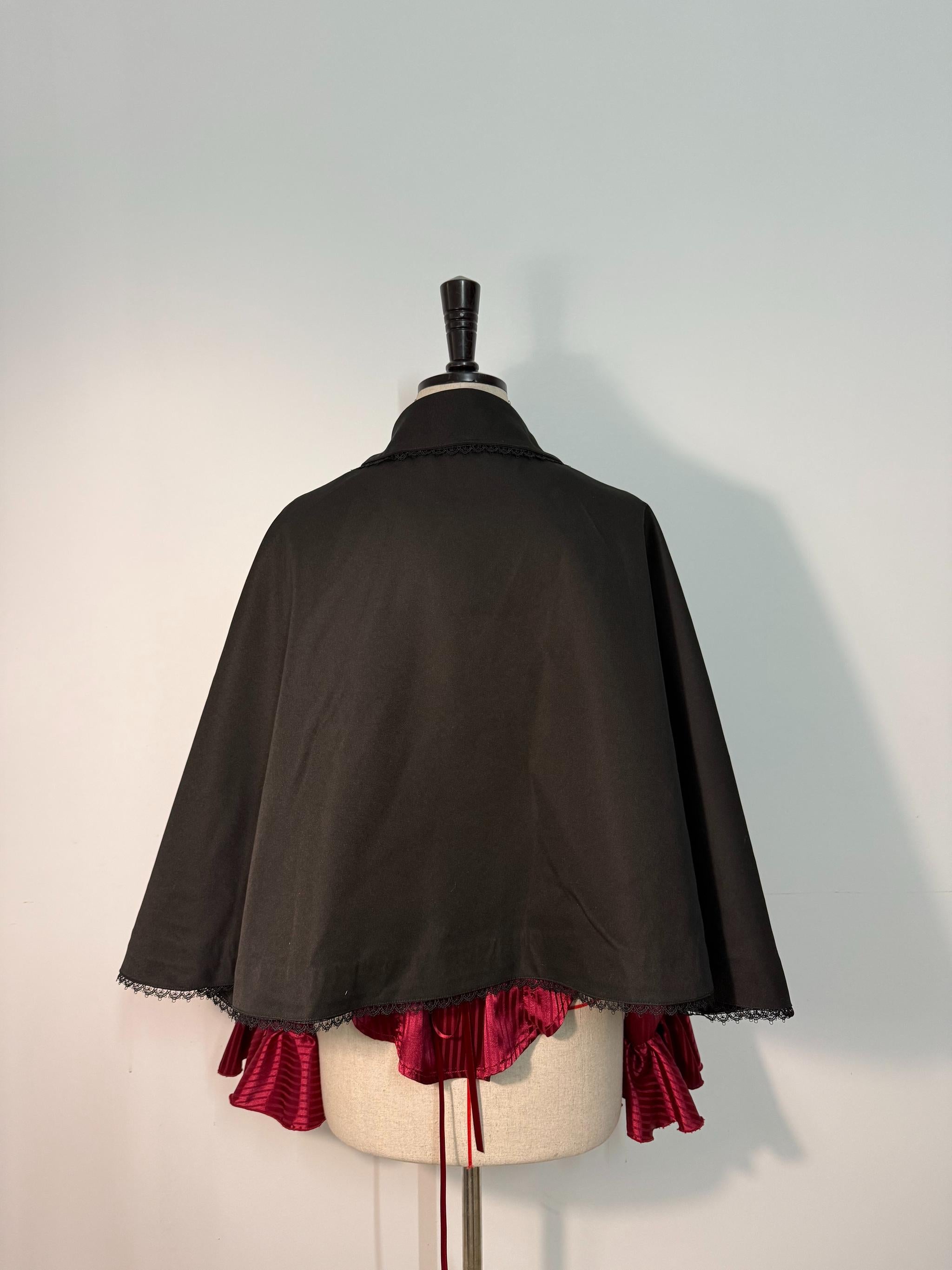 Ouji Lolita Cape Coat, Detachable False Collar 44549:812726