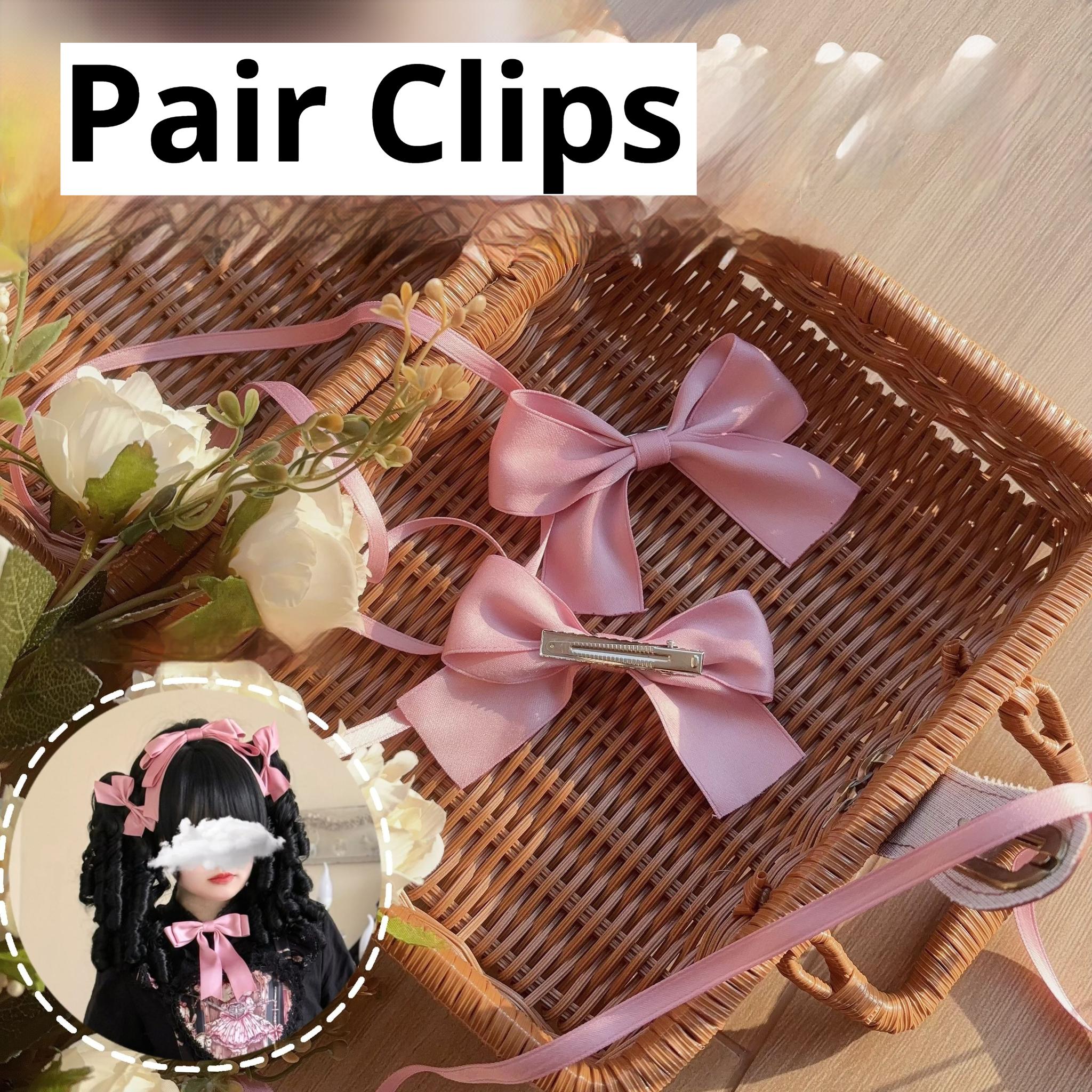 Uncle's Workshop - Missing Lamb Case - Gothic Lolita Dress Set with Sheep Prints A pair of clips only S