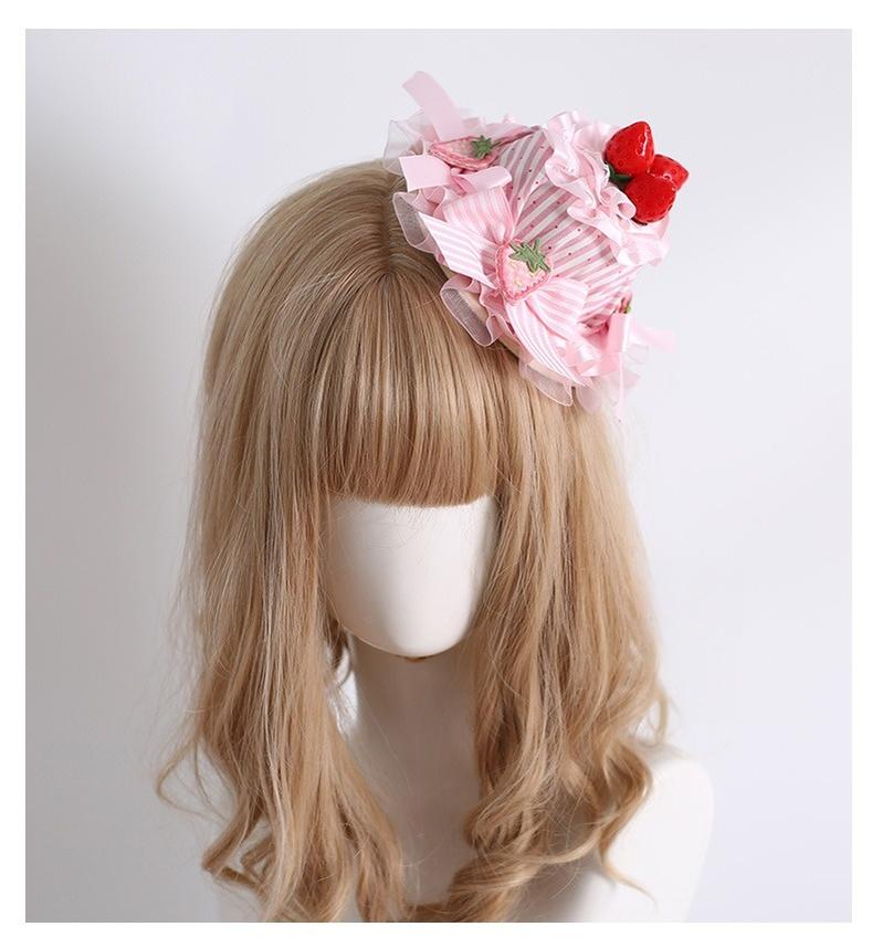 Xiaogui - Sweet Lolita Strawberry Head Accessory