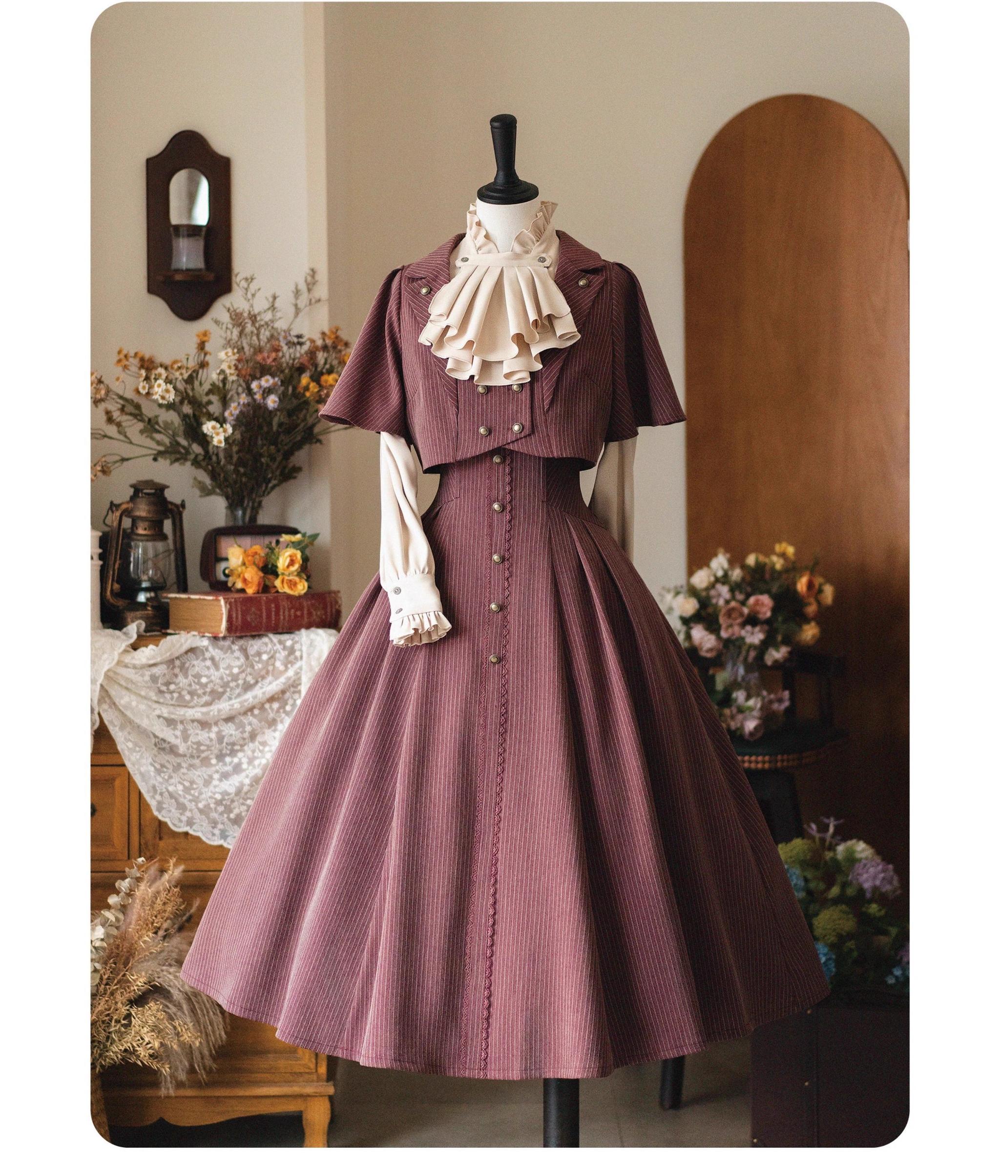 Forest Wardrobe - Forest Stationery - Classic Lolita SK Suit With Shirt And Coat 42087:729422