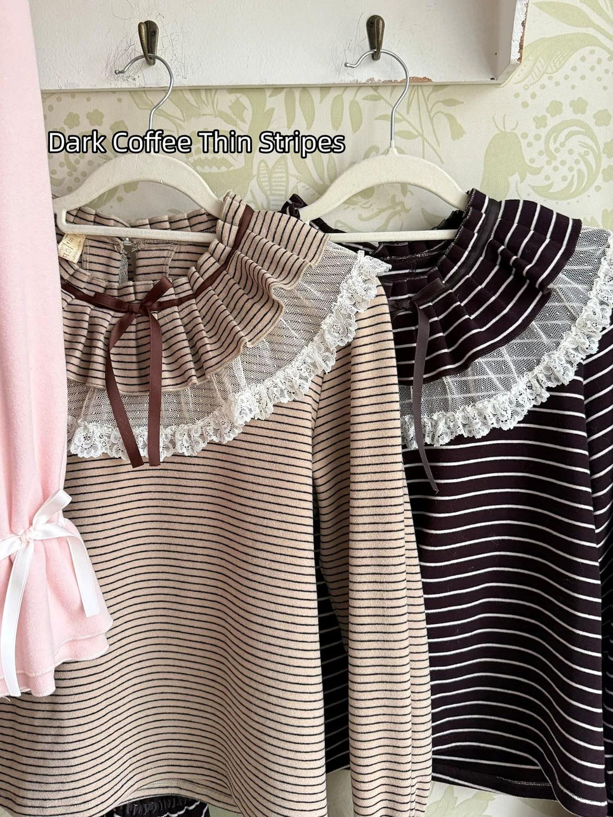 Himawari - Sweet Lolita Long Sleeve Blouse, Tiered Ruffle Collar (L M S) 45973:870486