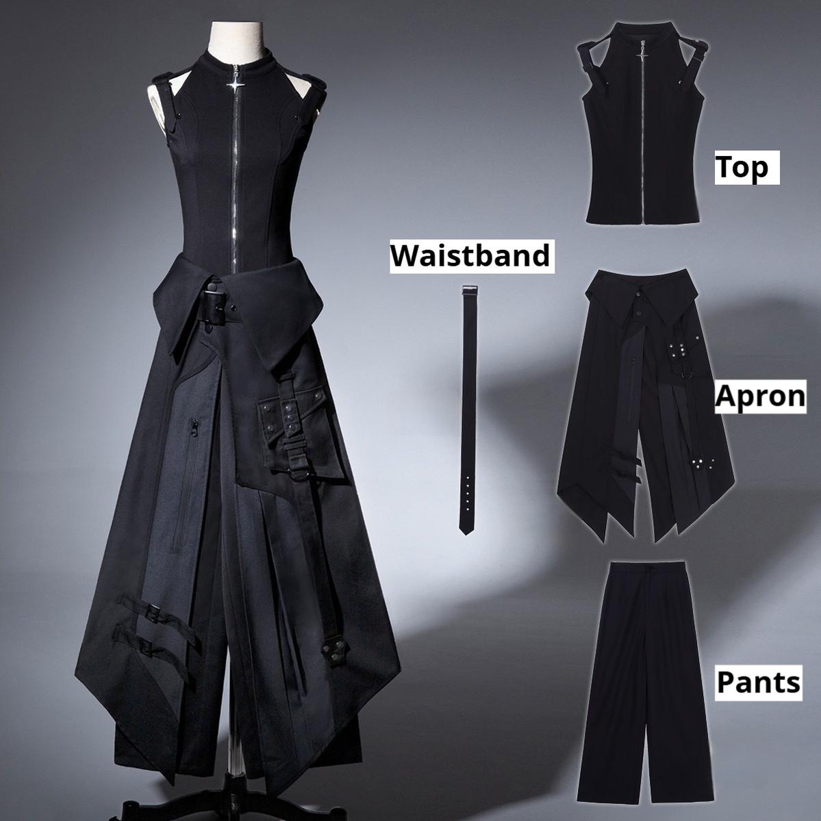 Your Princess - Nightblade - Ouji Lolita Suit Gothic Lolita Apron Pants Set