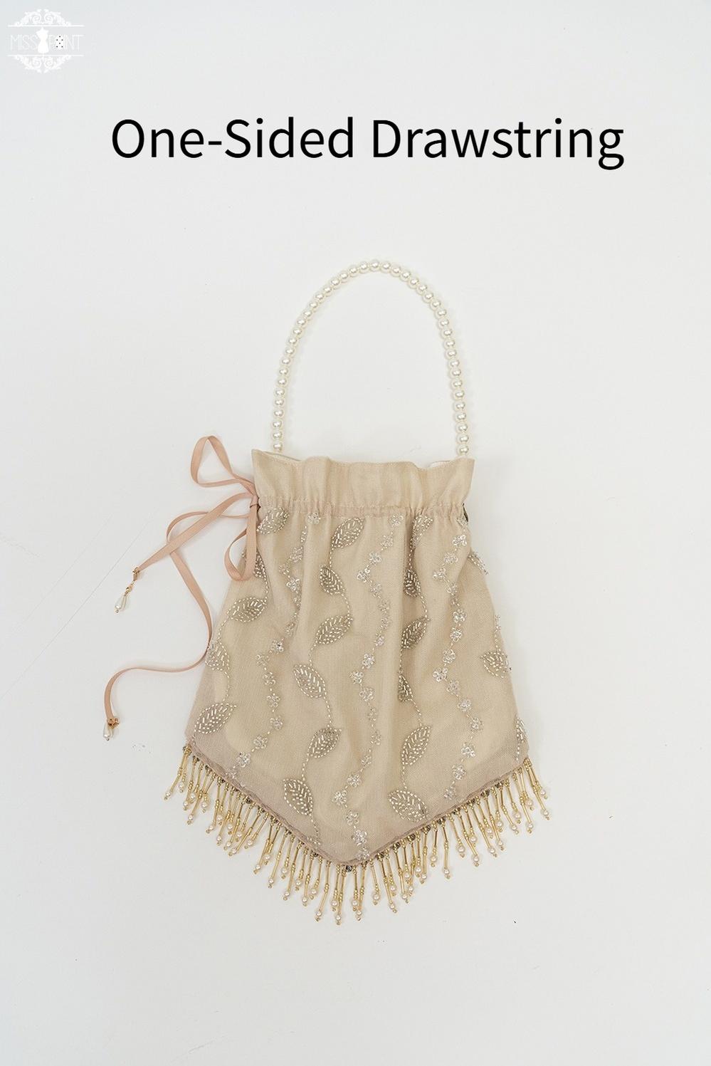 Miss Point - Twilight Radiance - Retro Lolita Accessories, Embroidered Handbag