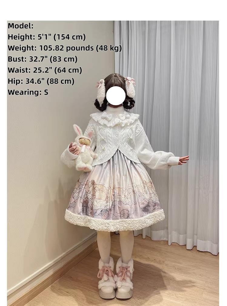 Napoleon Pastry - Sweet Lolita Cardigan, Detachable Bows