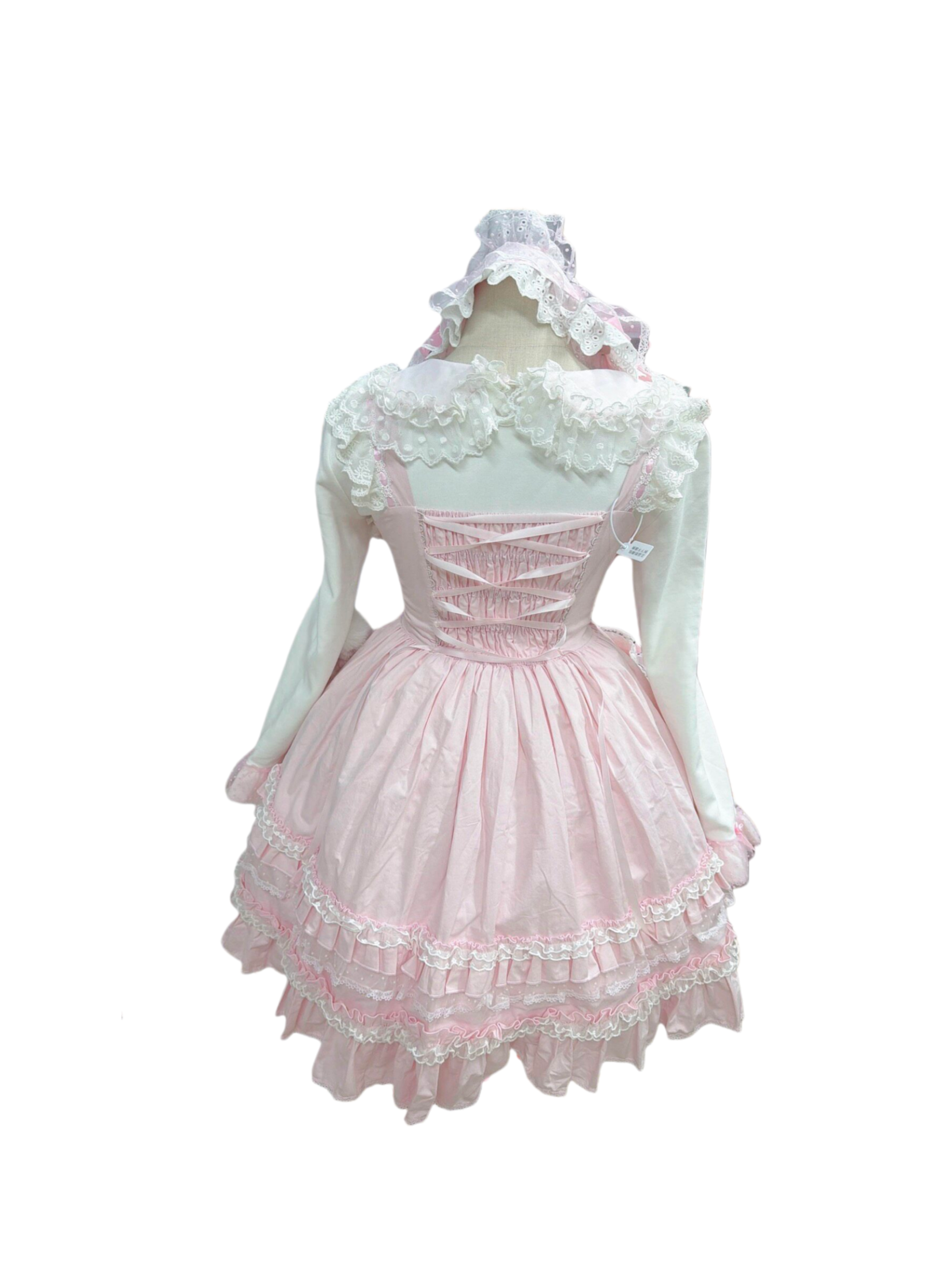 Little Dessert Chef - Old School Lolita JSK Dress, Cream-Like Ruffle