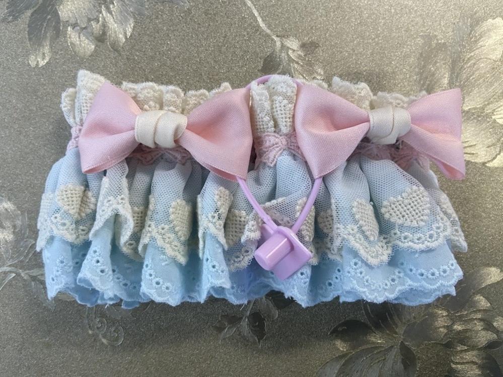 Azhi Handmade - Sweet Lolita Lace Hair Band Cuffs - S (without charms and lace in center)