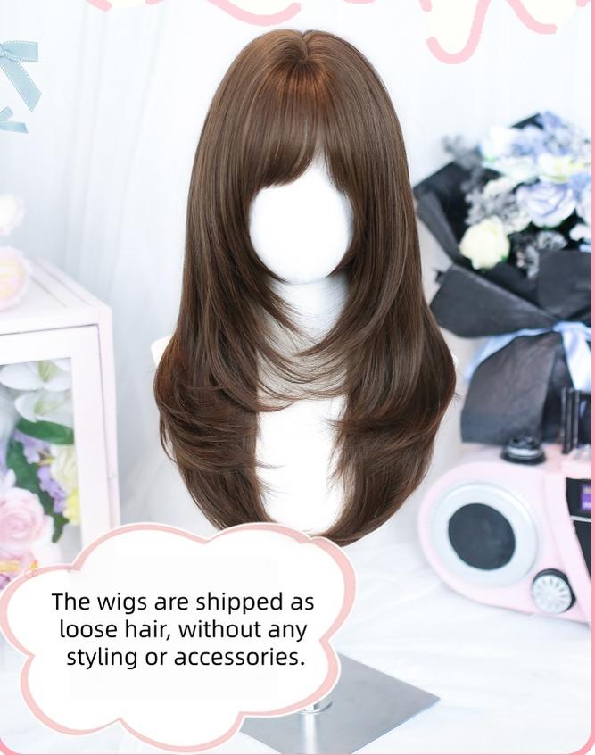 Dalao Home - Daily Lolita Solid Wig, Layered Haircut 44103:796032