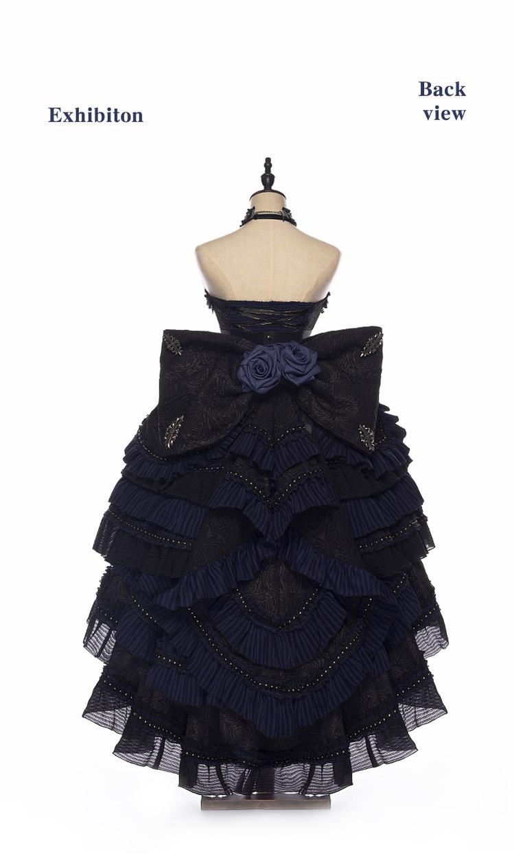 Ismailia - Gothic Lolita JSK Dress, Lace & Rose