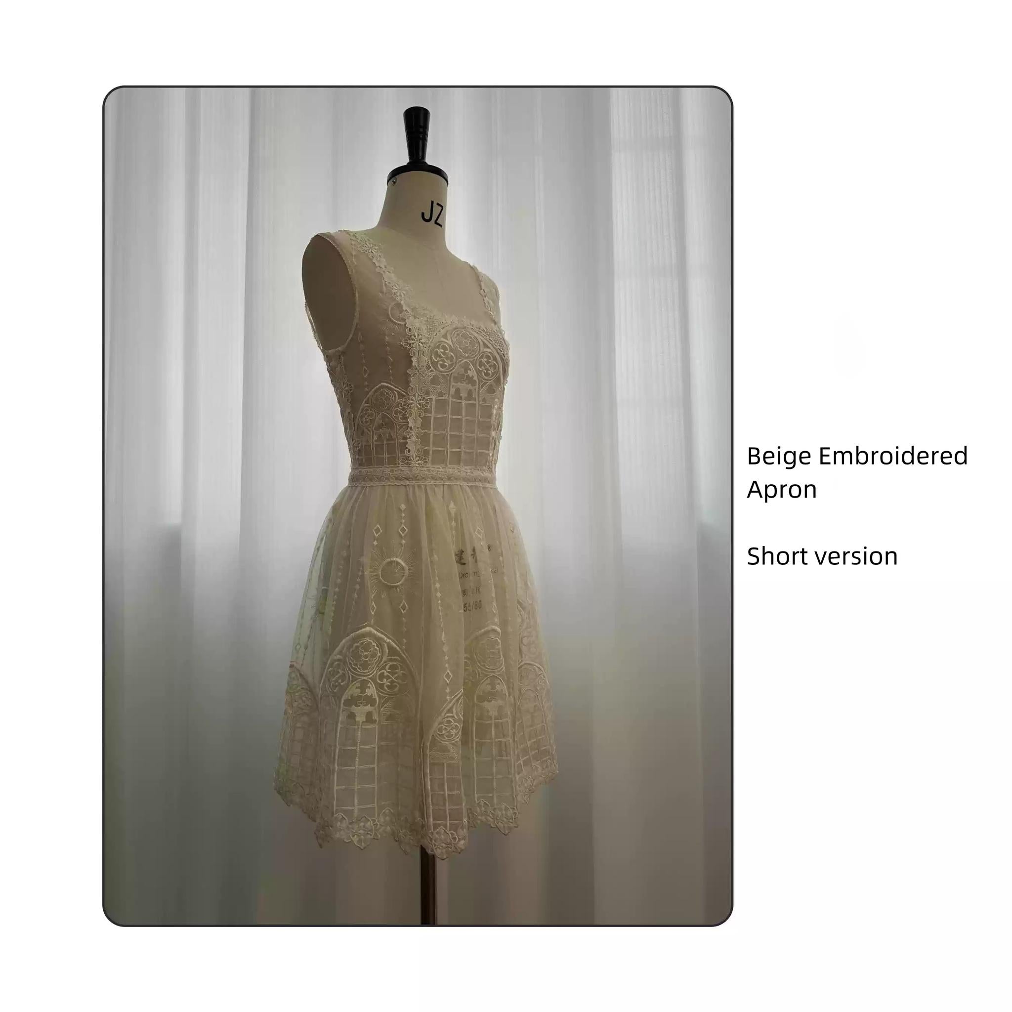 SUSIN - Night Traveler - Classic and Elegant Gothic Dress with Colorful Window Prints (L M S XL) 39250:628588