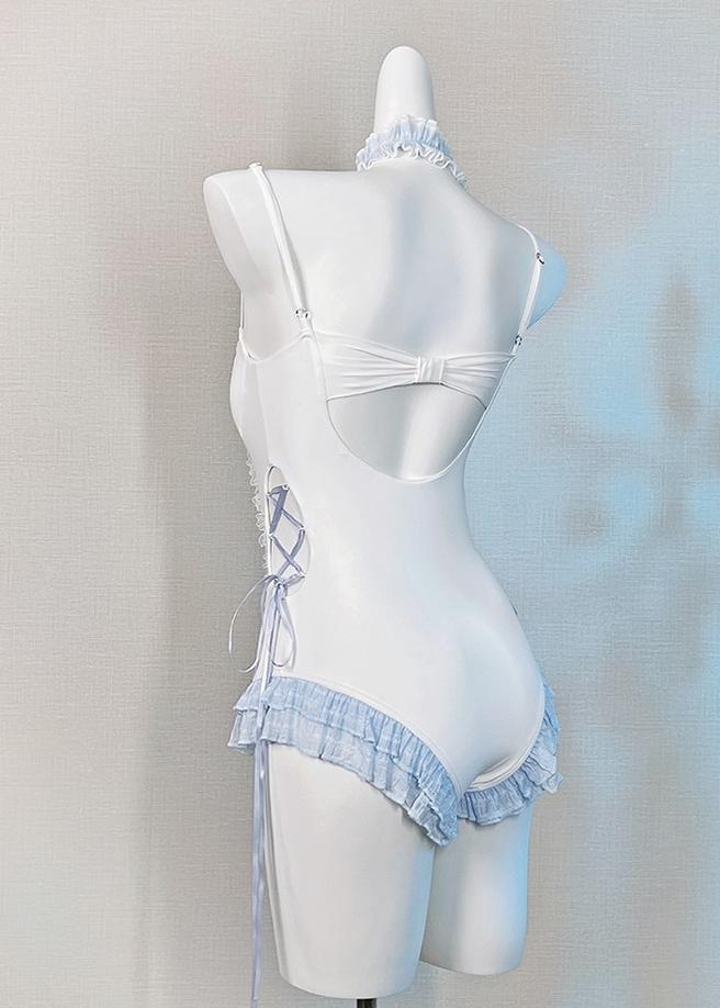 Tan Tuan - Water Melody - Lolita Inspired Swim Suits with Hollow-out Detail and Trailing 42731:751366
