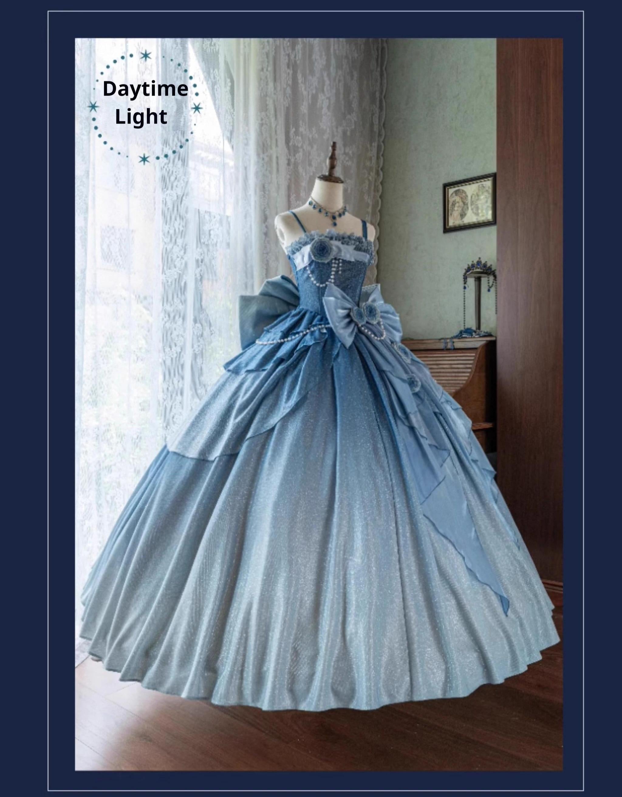 Nectarine White Tea - Captivating Starry - Wedding Lolita Dress Elegant Bridal JSK (2XL L M S XL XS) 37764:566942