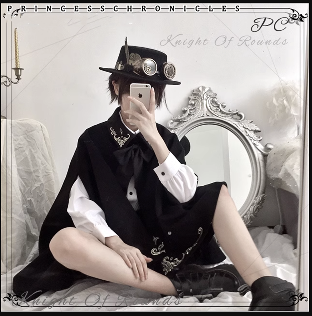 Princess Chronicles - Medieval Ouji Lolita Embroidered Cape 4400:308118