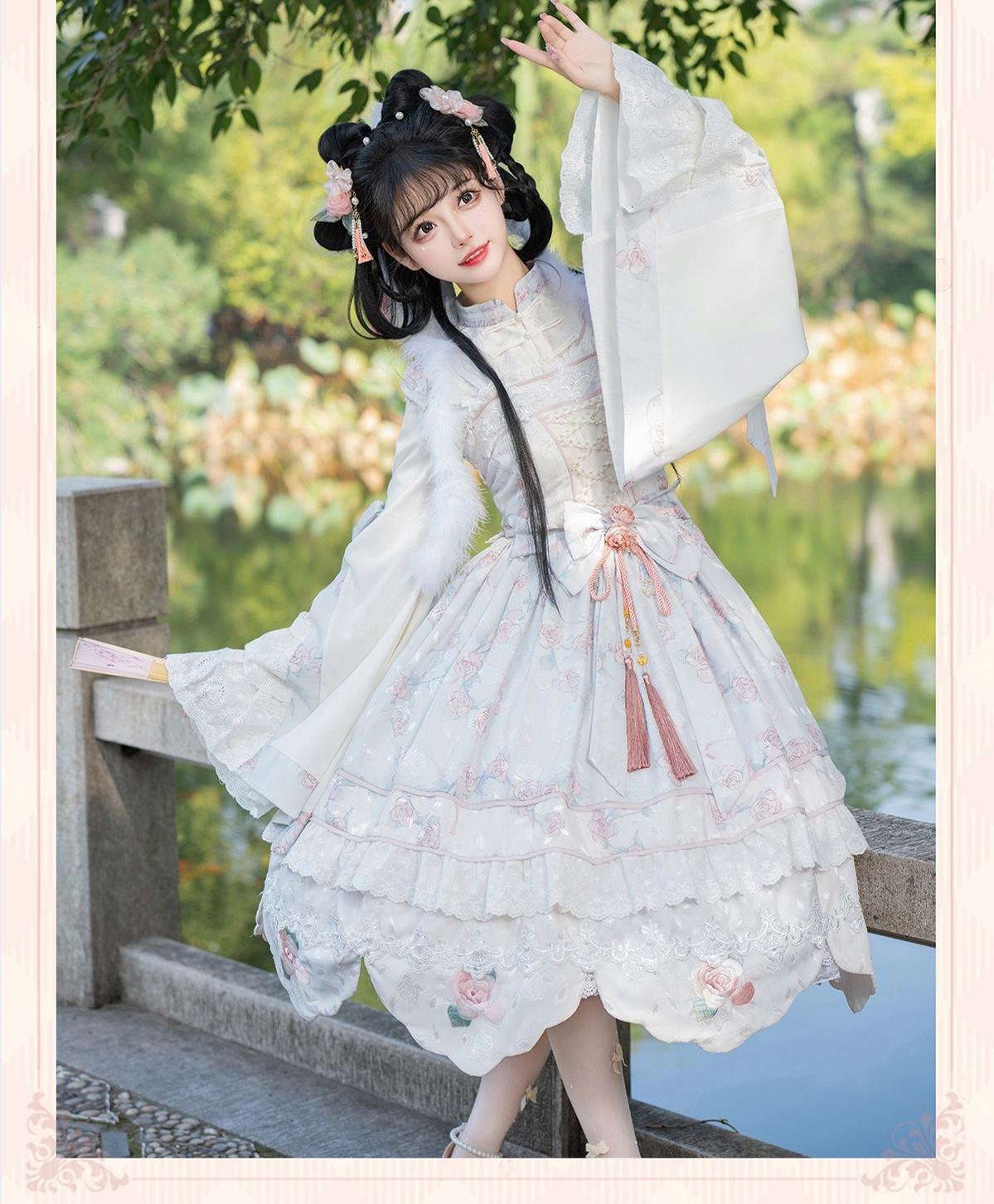 Bramble Rose - Exquisite Luo Shen - Qi Lolita OP Dress Chinese Style Lolita JSK 41402:694180