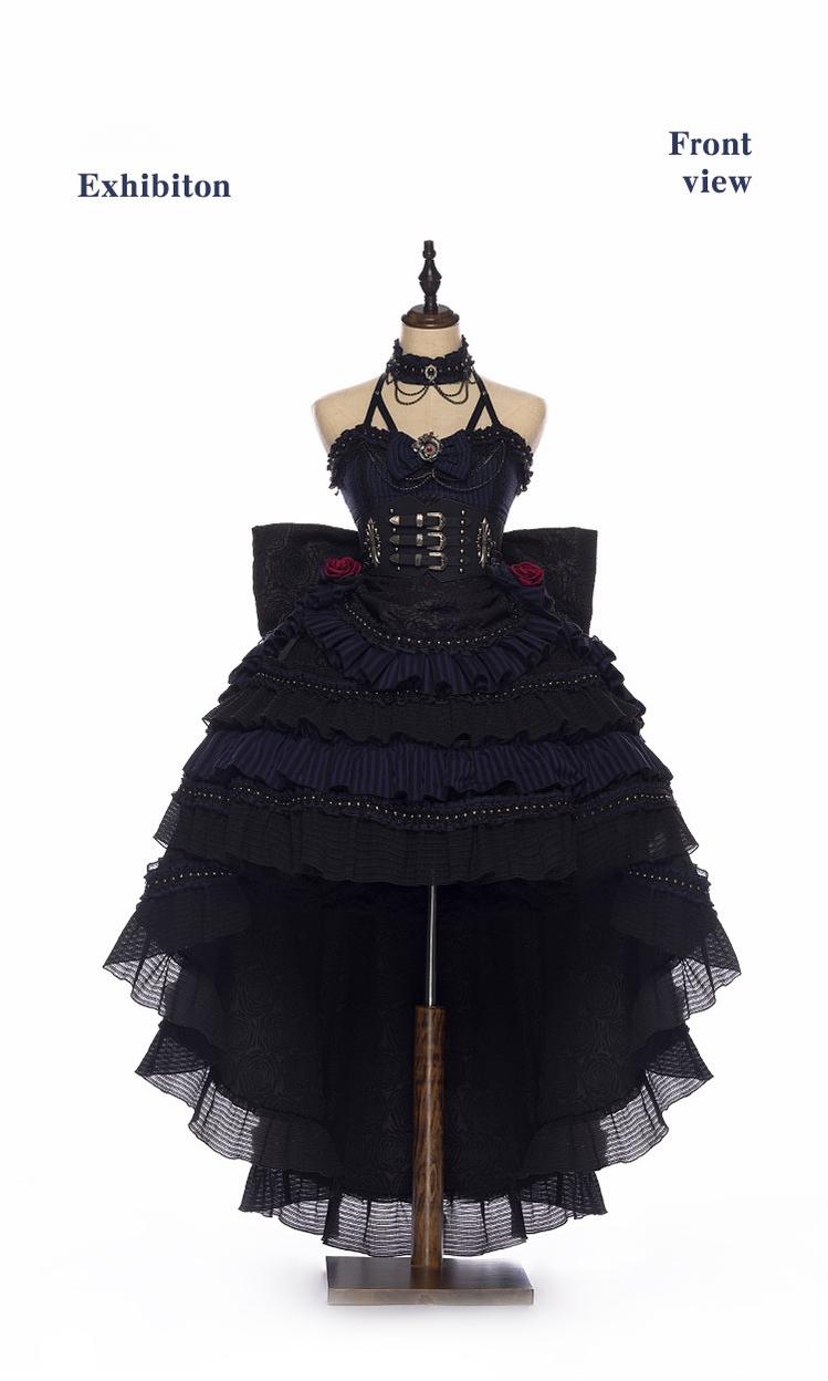 Ismailia - Gothic Lolita JSK Dress, Lace & Rose