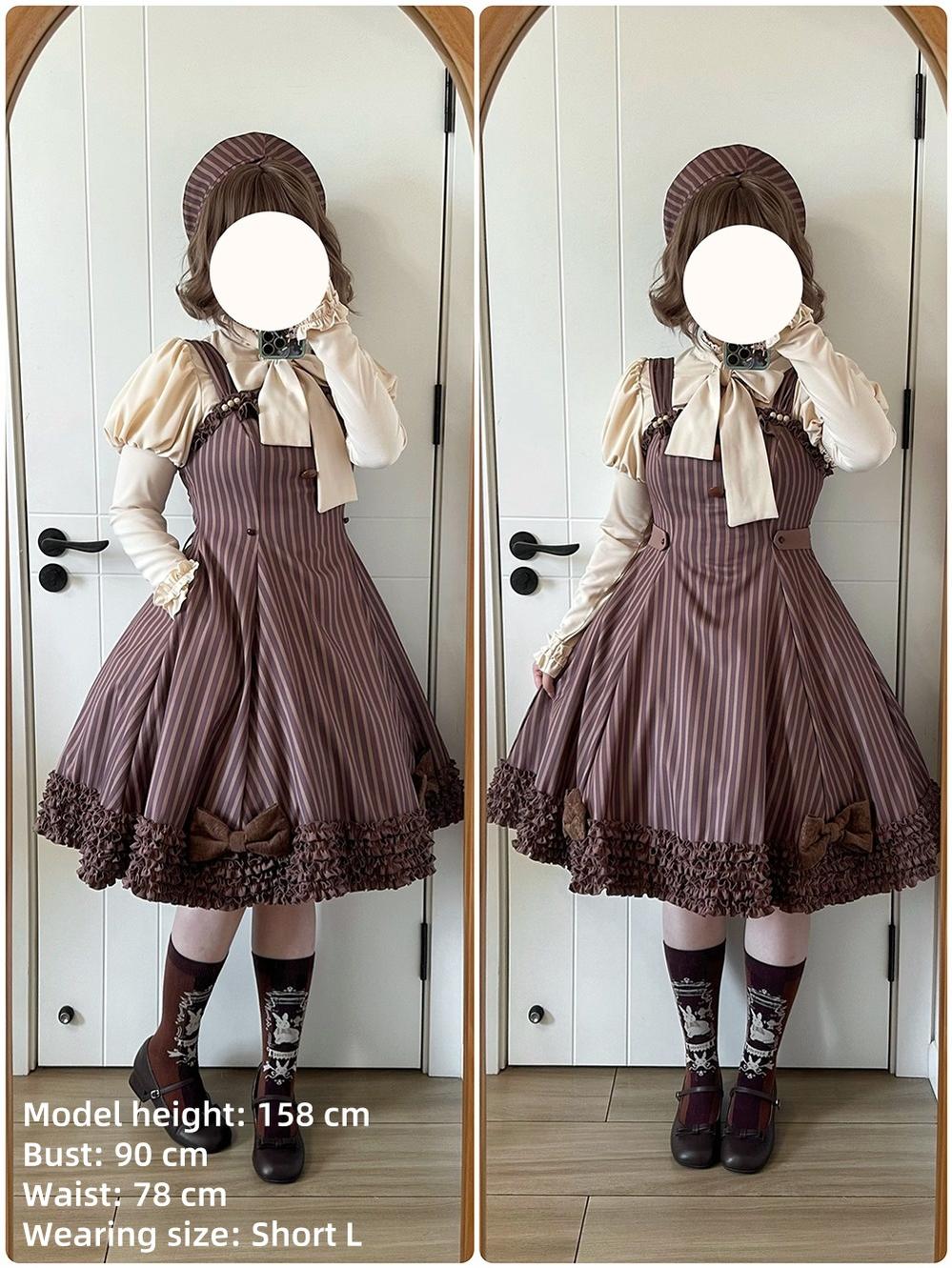 Miss Point - Classic Lolita JSK Customized Stripe Lolita Dress 40842:680948