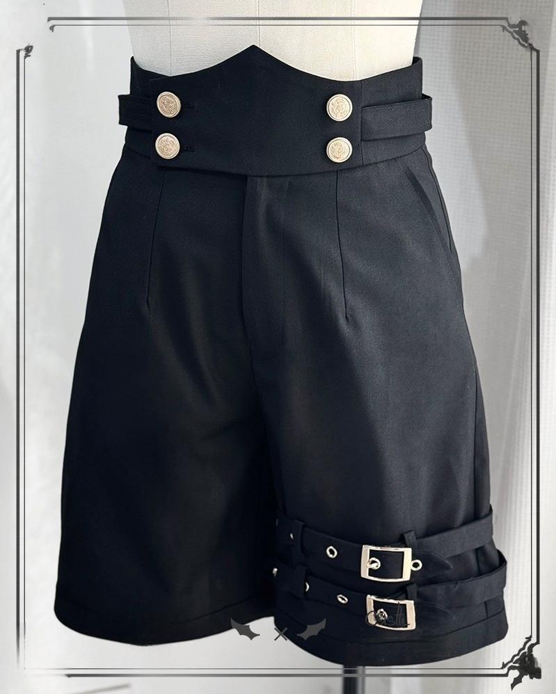 CastleToo - Fantasy Wonderland - Ouji Lolita Checkered Blouse with Suspenders Pants and Cape 42735:751566