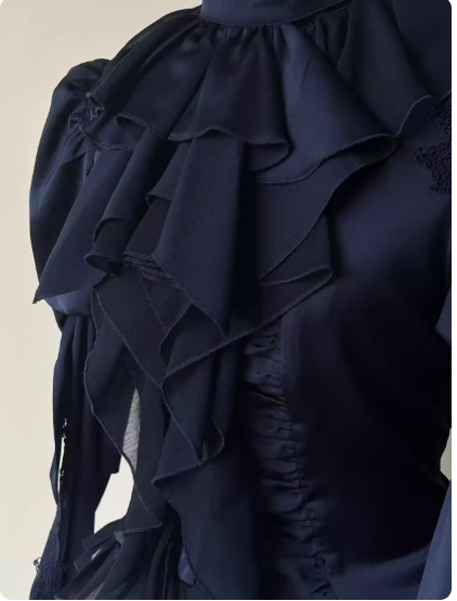 ZJstory - Dragon Bone Cemetery - Gothic Lolita Long Sleeve Blouse (L M S) 13668:783578