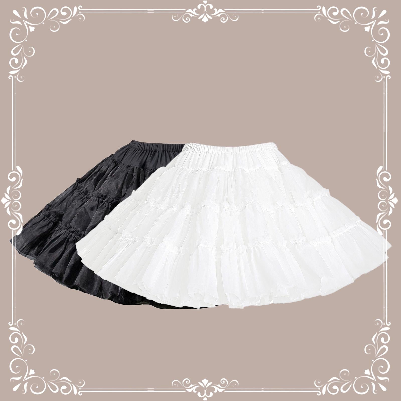 Aurora&Ariel - Extreme Puffy A-line Lolita Petticoat | 18" (45cm) Length, Cotton Lining
