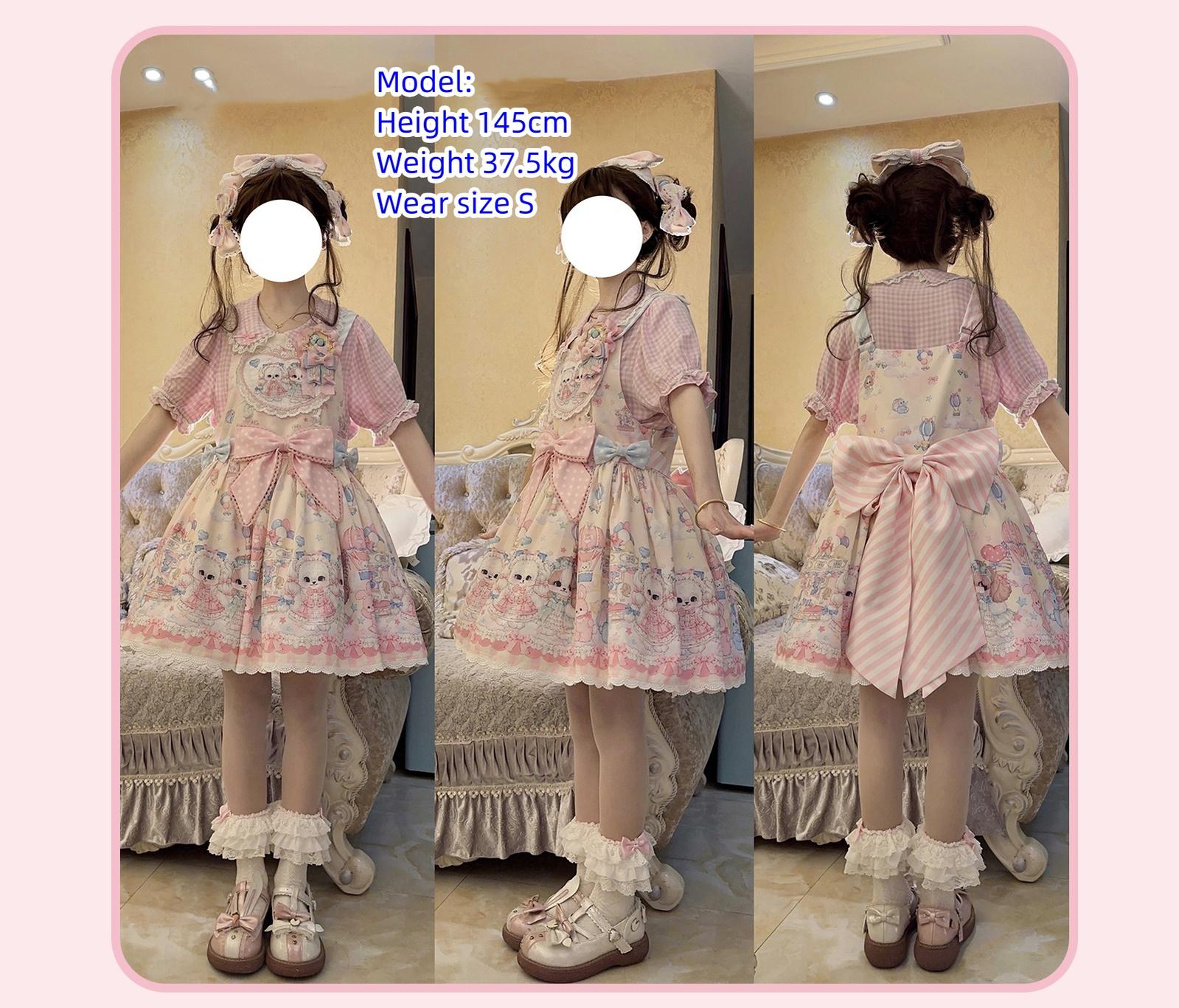 DreamWhale - Puppy Parks - Sweet Lolita Kawaii Puppy Lolita Salopette