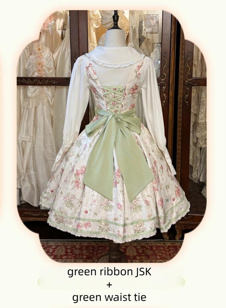 Hydrangea Tea Party - Classic Lolita Bust Supporting JSK, Mutton Sleeve Shirt (L M S XL XS) 44583:814309