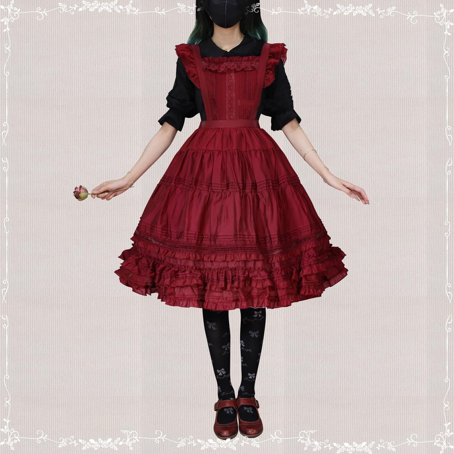 Tiny Garden - Swallowtail Butterfly - Elegant Lolita Salopette Multicolors