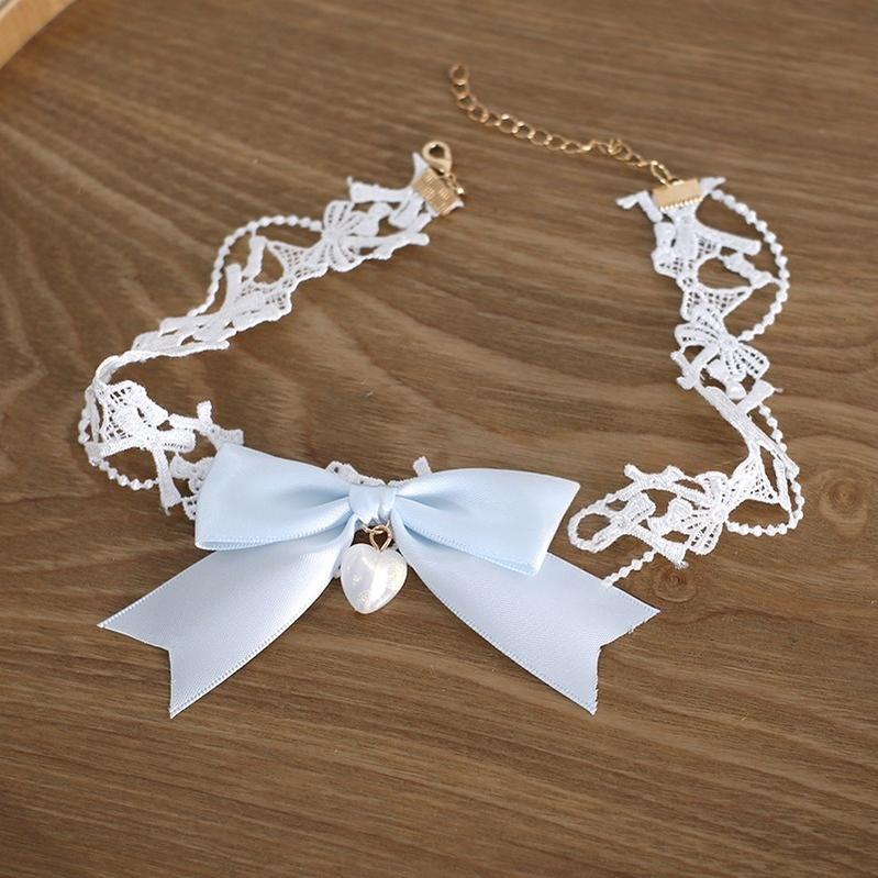 Xiaogui - Blue Sweet Lolita Lace Hair Accessory 43125:784234
