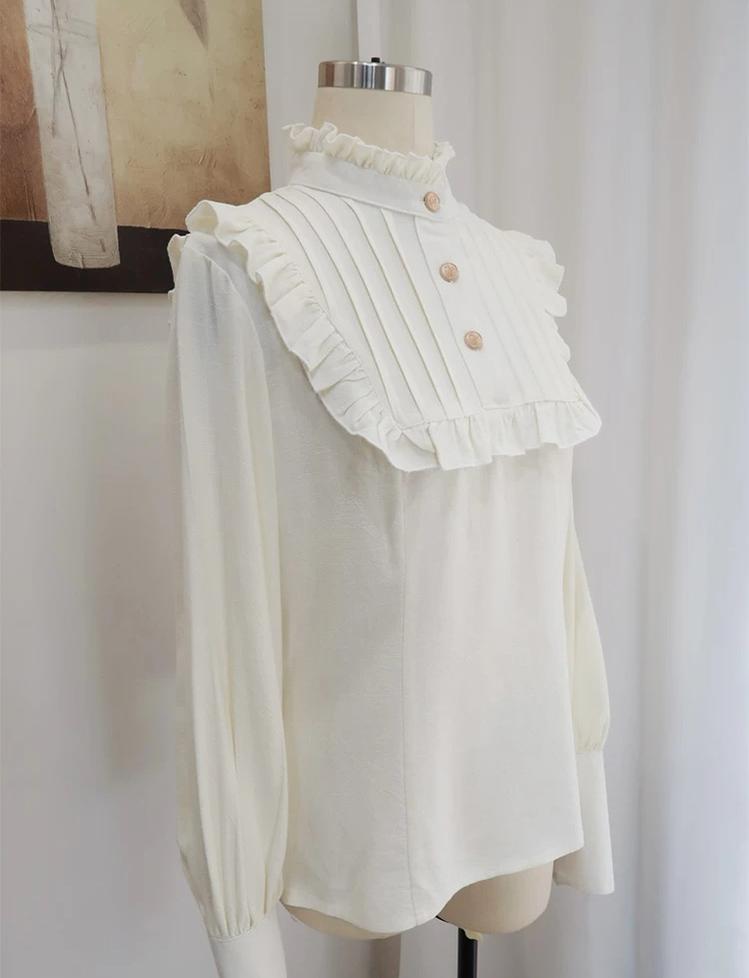Eternal Night Echo - Ouji Lolita Blouse and Bubble Shorts, Detachable Suspender 45451:850716
