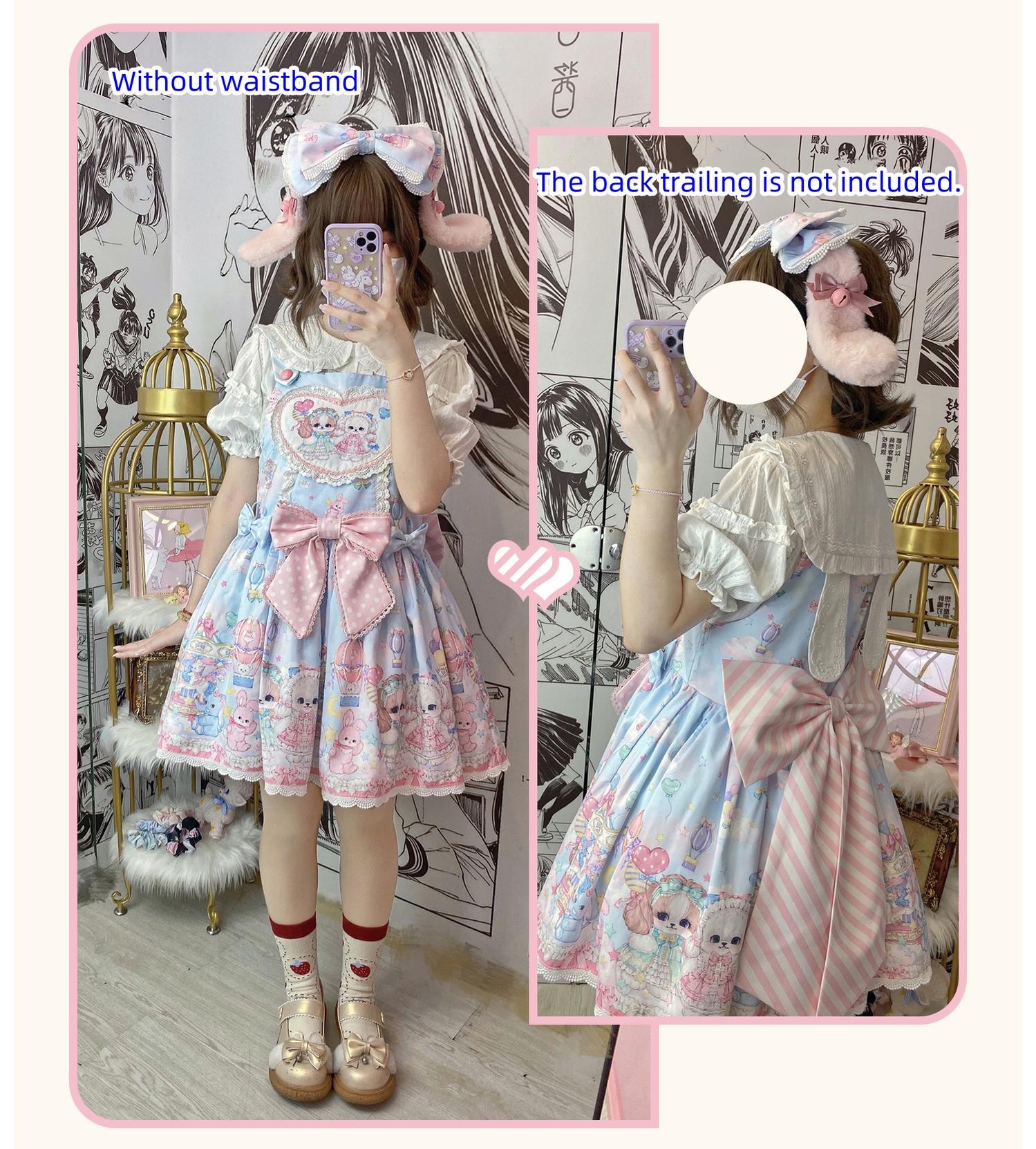 DreamWhale - Puppy Parks - Sweet Lolita Kawaii Puppy Lolita Salopette